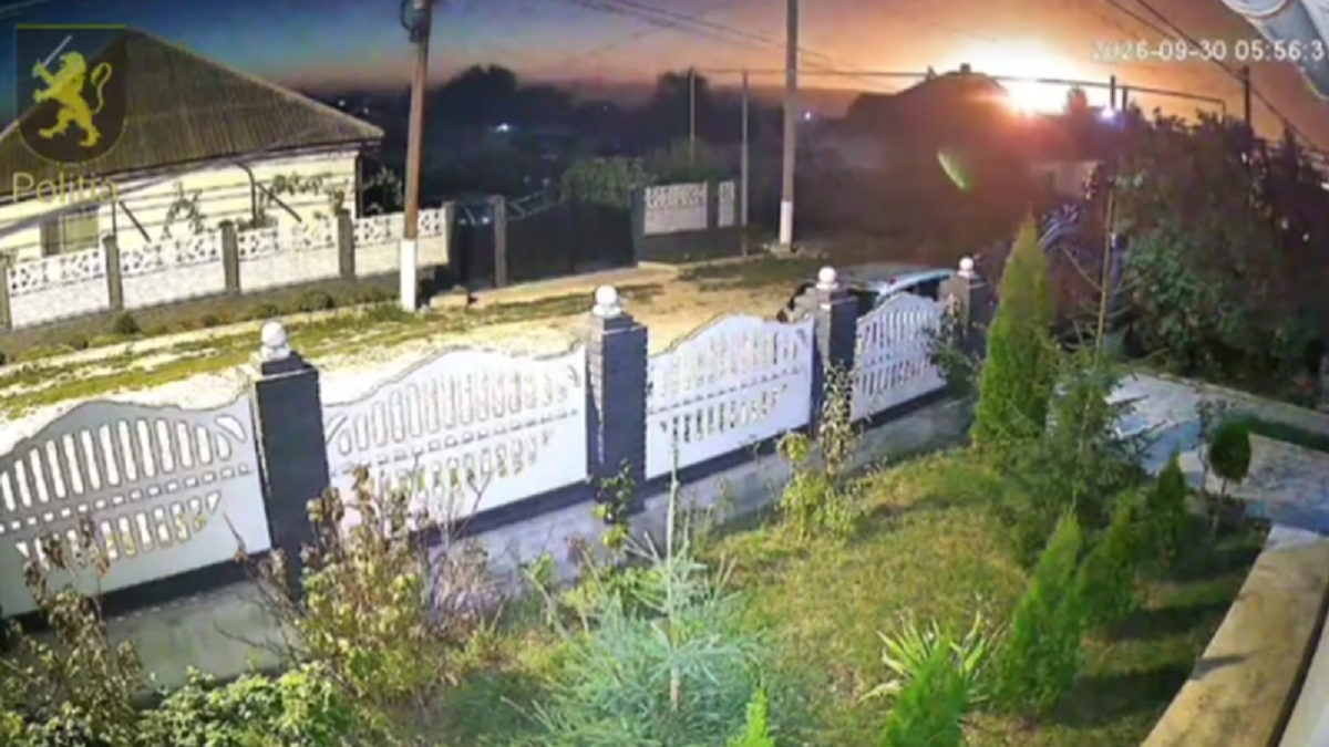 VIDEO // Momentul exploziei dronei care a căzut în raionul Anenii Noi