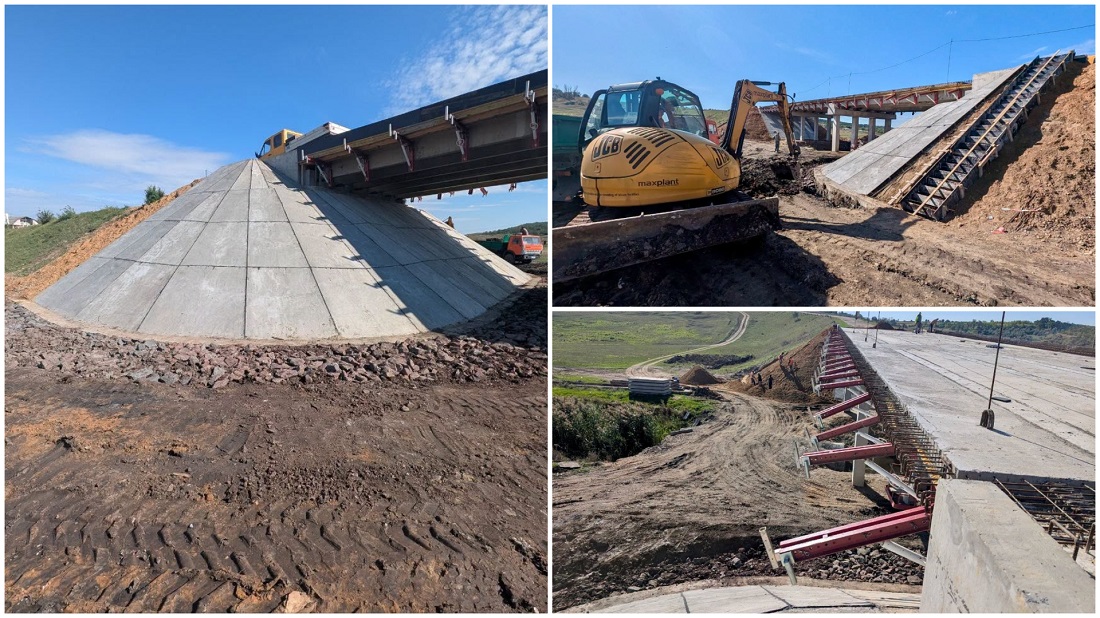 FOTO // Podul peste râul Răuțel, renovat în proporție de 75%