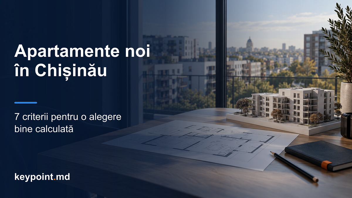 (P) Apartamente noi în Chișinău: 7 criterii pentru o alegere bine calculată