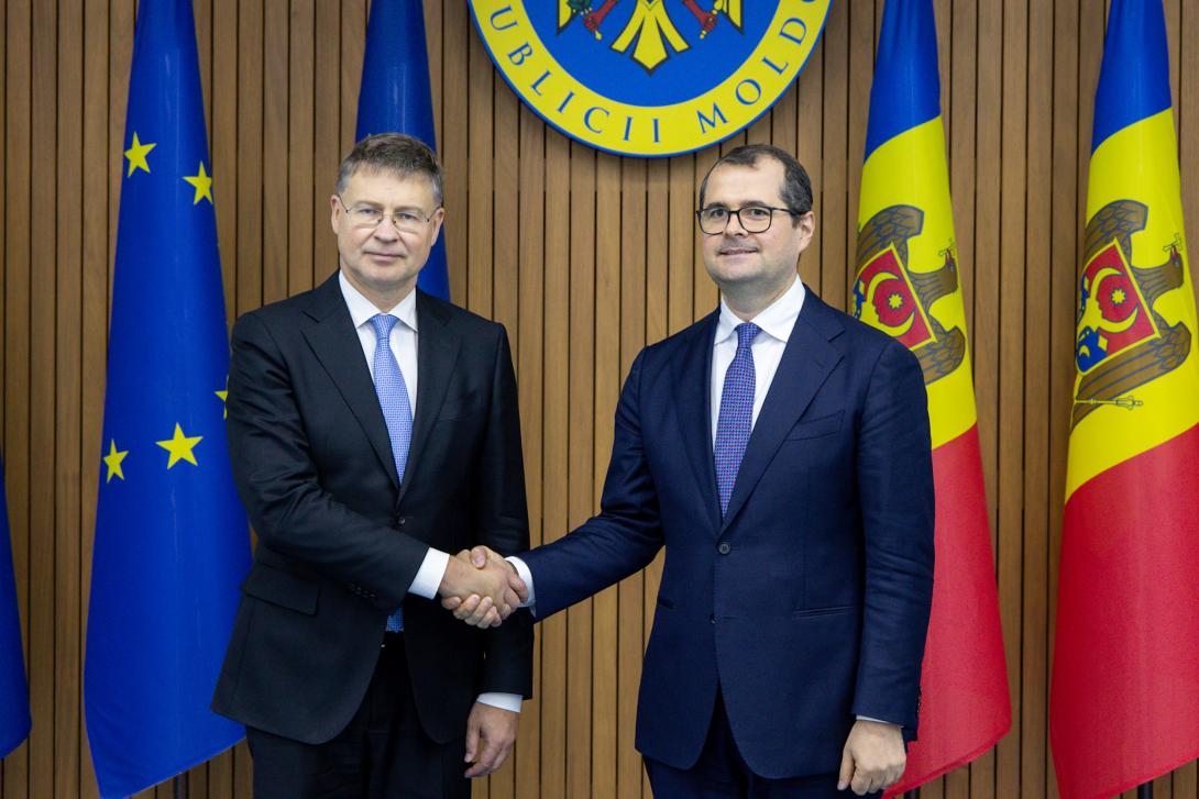 Vasile Tofan, la întrevedere cu Valdis Dombrovskis: „Integrarea europeană este proiectul nostru național”