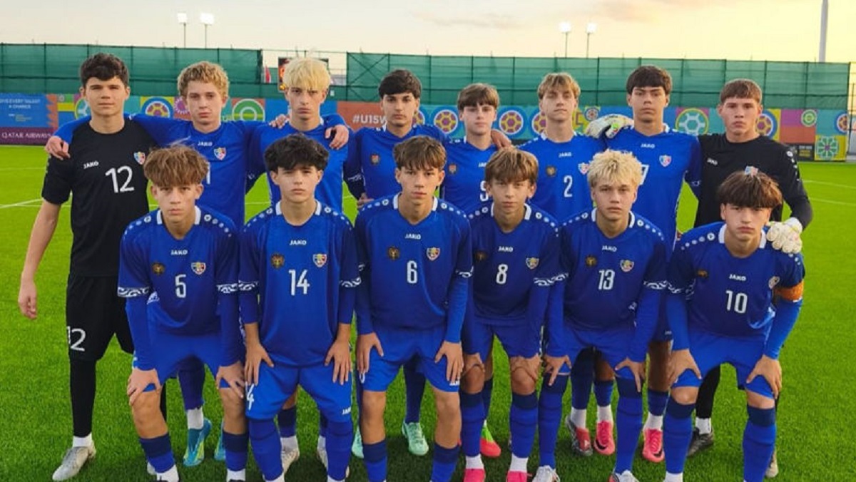 Moldova U15 a învins Liberia cu 4:0 și s-a calificat în semifinalele turneului FIFA din Azerbaidjan