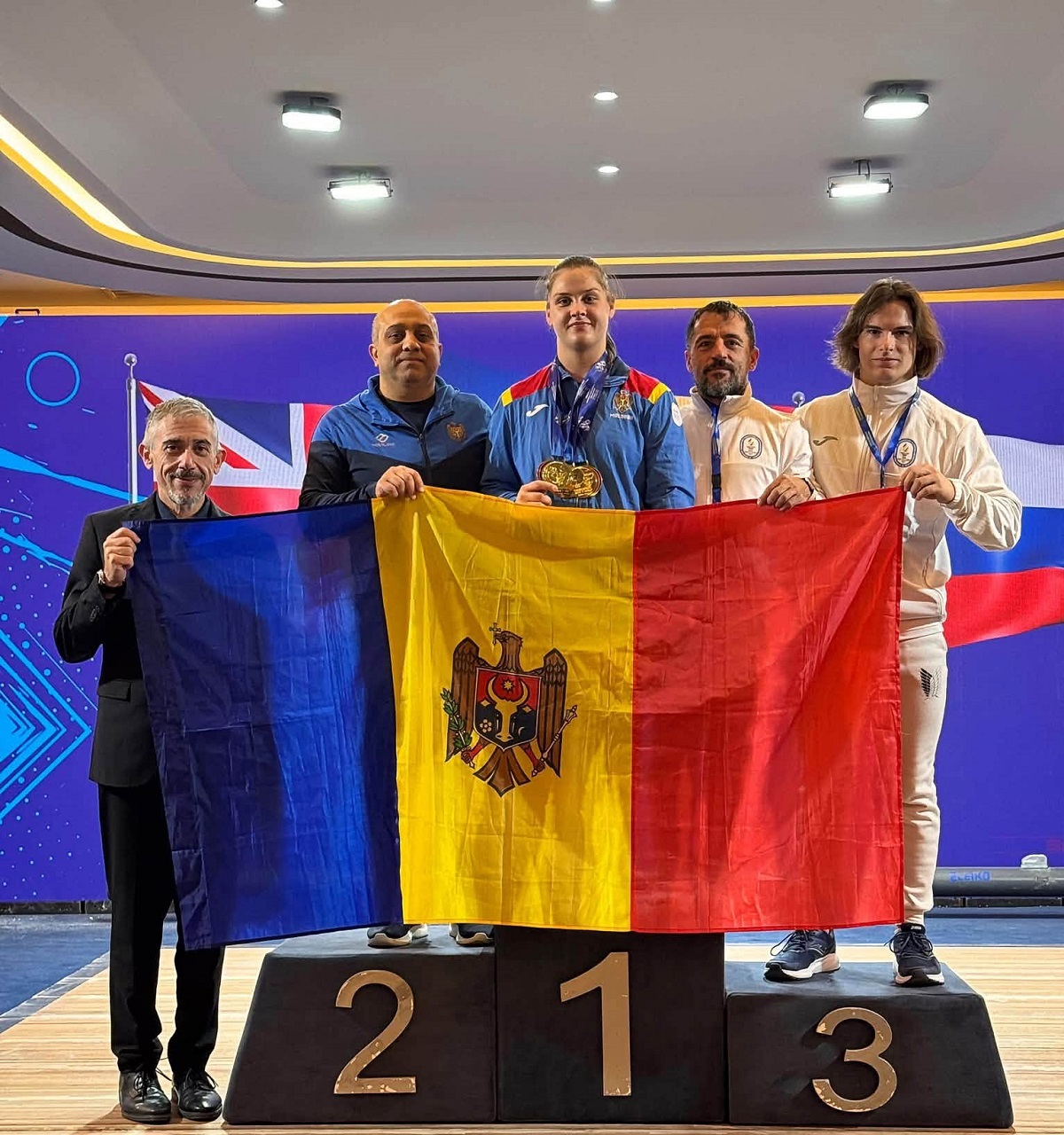 Bălțeanca Alexandrina Ciubotaru a cucerit trei medalii de aur la Campionatul European de haltere U23