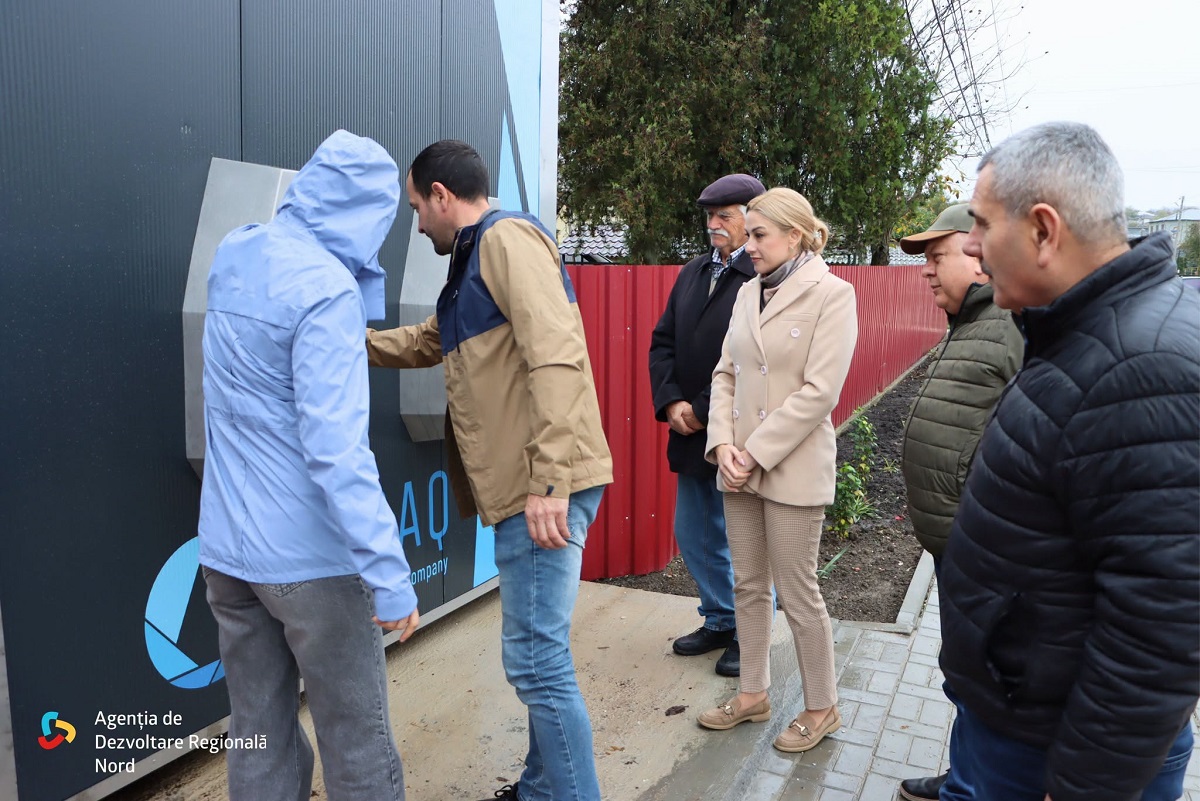 FOTO // Primul chioșc de apă BOSAQ din nordul țării, construit la Corlăteni
