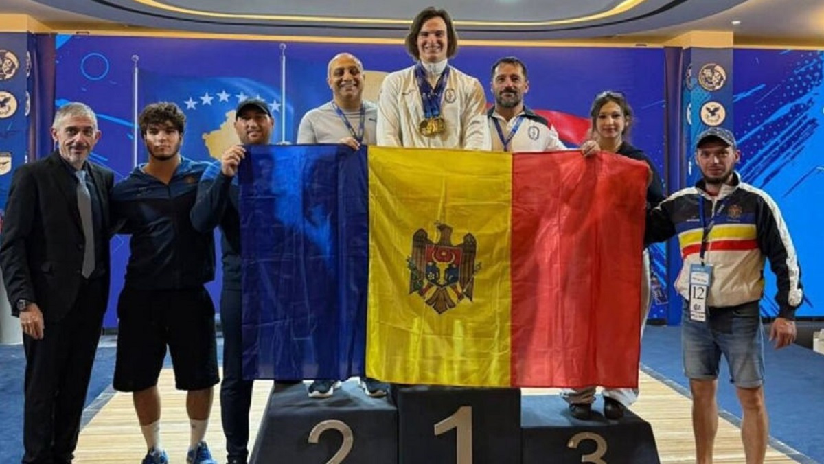 Aur pentru R. Moldova! Alexandr Baldji a devenit campion european U-20 la haltere
