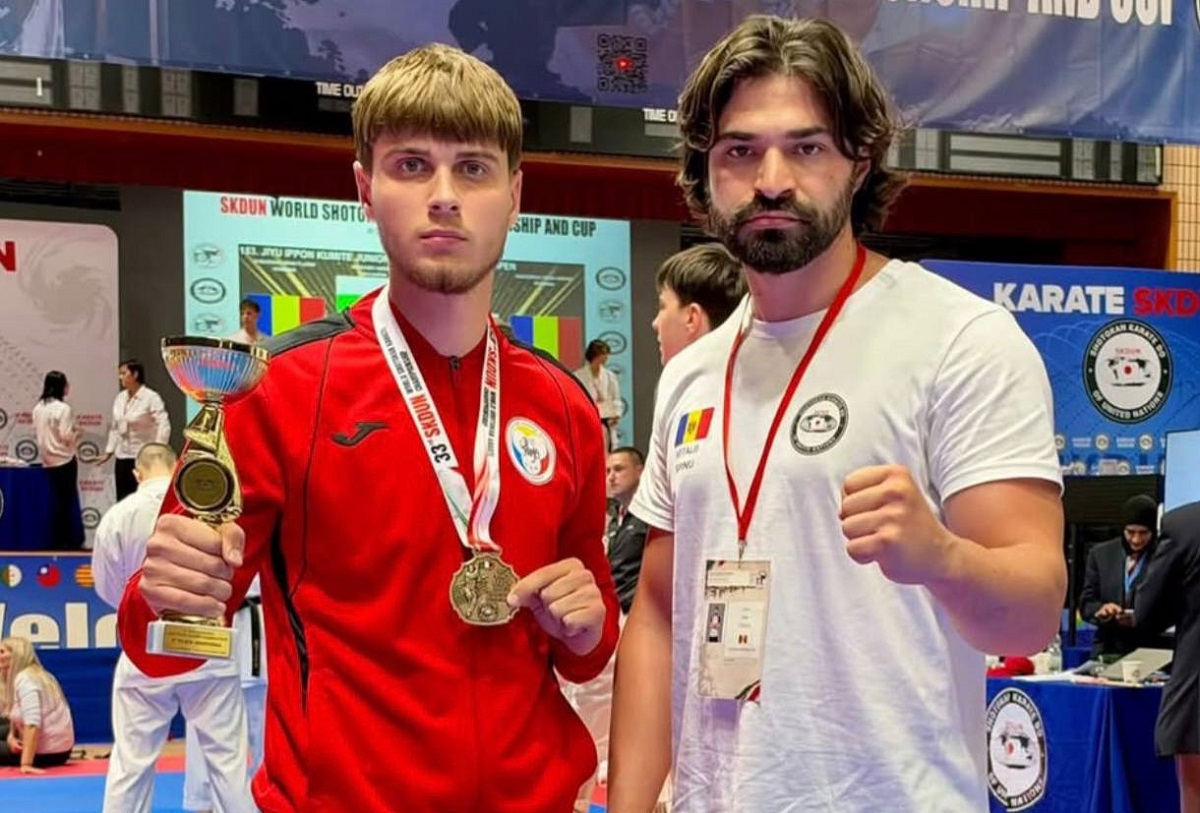 Vitalii Spînu și Daniel Mutelica au devenit campioni mondiali la karate shotokan