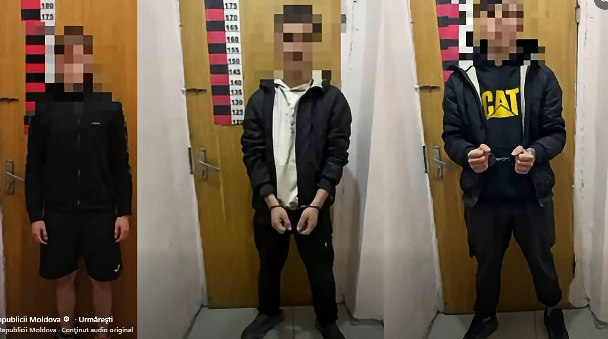 VIDEO // Trei tineri, arestați după ce au jefuit un bărbat de 68 de ani