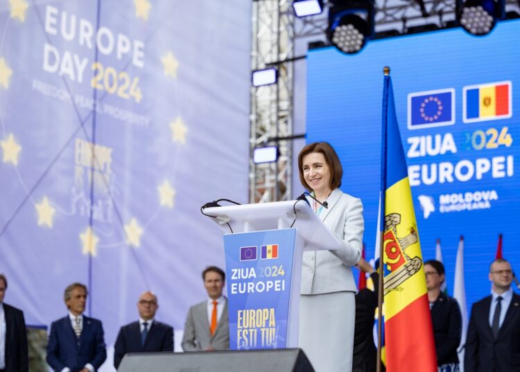 VIDEO / Maia Sandu: „Noi vrem să rămânem acasă. Și acasă să fie UE”