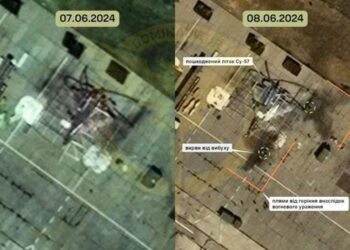 Serviciile secrete ucrainene afirmă că cel mai nou avion de luptă rusesc Su-57 a fost distrus