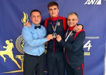 FOTO | Sportivul Artiom Livădari a cucerit, în premieră, titlul de campion mondial la muay thai