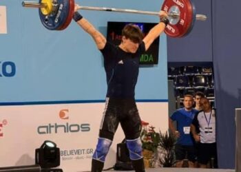 Halterofilul Alexandru Baldji a devenit în premieră campion european printre juniori