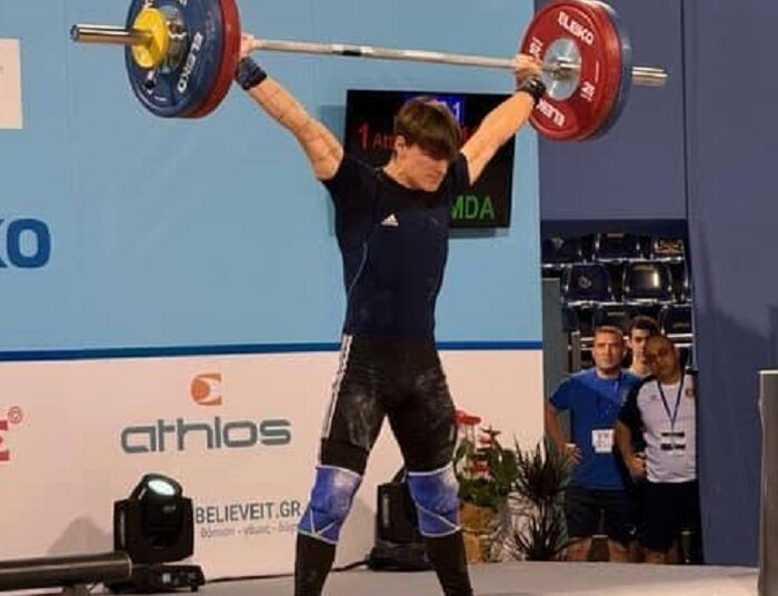 Halterofilul Alexandru Baldji a devenit în premieră campion european printre juniori