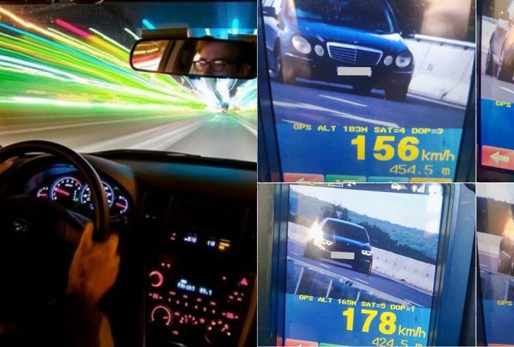 Patru vitezomani au rămas fără permise de conducere și au fost amendați. Unul avea 178 km/h