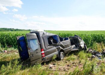 Accident cumplit în Ucraina: 14 morți, inclusiv un copil de șase ani