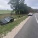 VIDEO // Accident în apropiere de Bălți. Șoferul a derapat de pe traseu