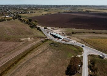 Progresul lucrărilor pe podul peste Răut de la Pelinia este de peste 80%