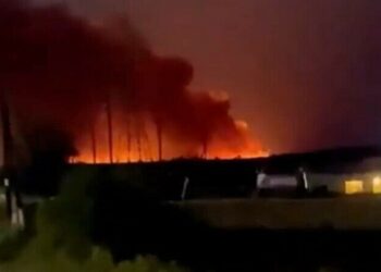 Depozit de muniții incendiat în Rusia după un atac cu drone