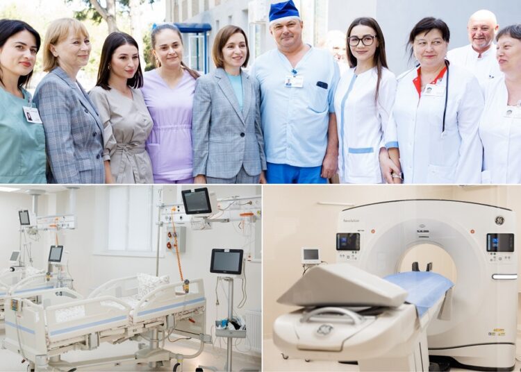 FOTO | Maia Sandu, prezentă la deschiderea Centrului primar de acordare a asistenței în cazul accidentelor vasculare cerebrale din Edineț