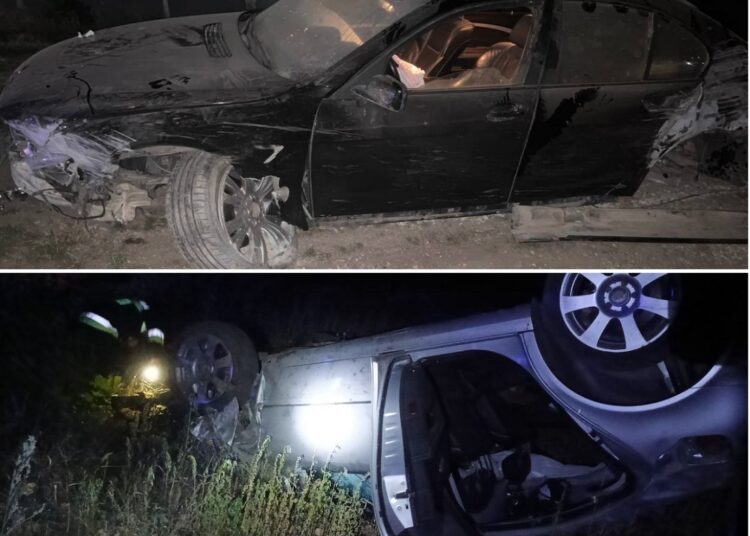 FOTO / Accidente în lanț în nordul țării. Un șofer a fugit de la fața locului