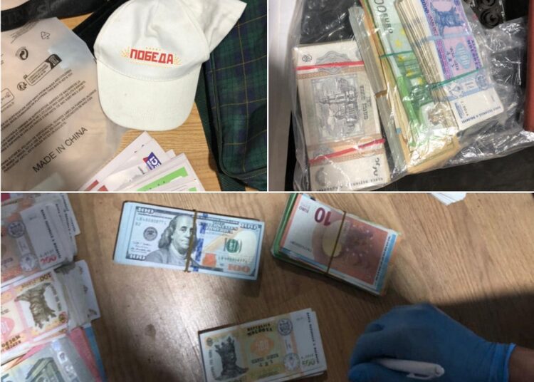 FOTO / O nouă lovitură pentru adepții lui Șor. Un milion de lei, confiscat de CNA în urma perchezițiilor din Orhei