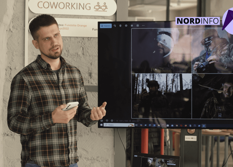 VIDEO // Reportaje de pe linia frontului, prezentate la Bălți. Roman Pahulich: „Am supraviețuit”