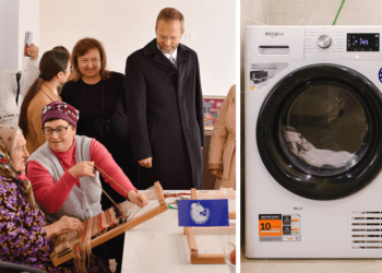 VIDEO // UE are grijă de locuitorii din satul Izvoare, Florești. A fost deschisă o spălătorie gratuită și un spațiu de socializare