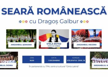 Dragoș Galbur invită la o „Seară Românească”. Evenimentul va reuni ansambluri și artiști promotori ai folclorului