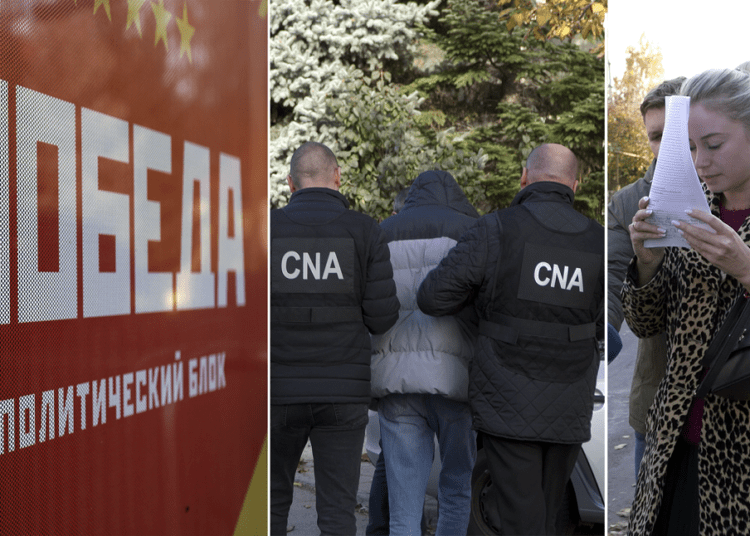 VIDEO // „Banii nu au miros”. Cei doi tineri din Bălți au fost reținuți pentru cumpărarea voturilor