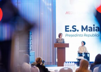 Maia Sandu la forumul mass-media: „Jurnalismul onest este scutul democrației și al valorilor noastre comune”