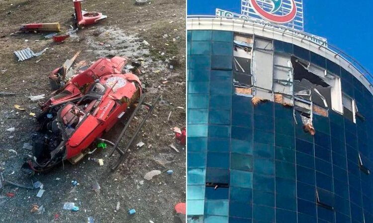 FOTO/VIDEO // Patru morți după ce un elicopter a intrat în clădirea unui spital, în Turcia