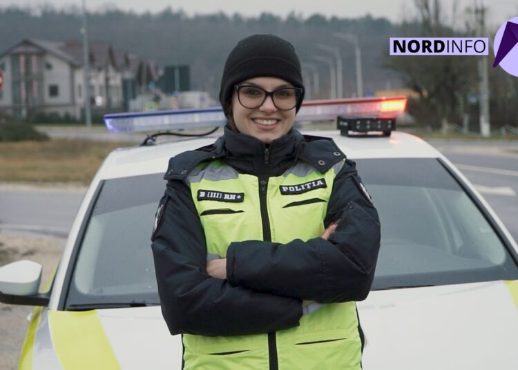 VIDEO // Polițistă de patrulare la 23 de ani. Află povestea Marinelei Țurcanu, tânăra care face regulă pe străzile din nordul țării