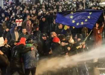 Zeci de persoane au fost arestate în Georgia în timpul manifestațiilor pro-UE