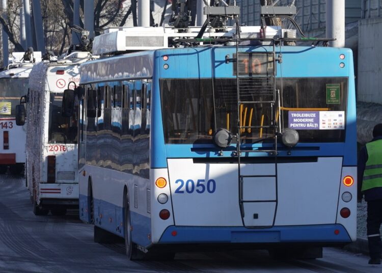 În noaptea dintre ani, troleibuzele din Bălți vor circula altfel