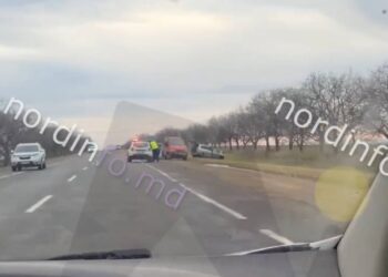 VIDEO // Grav accident rutier la intrarea în satul Corlăteni, raionul Rîșcani