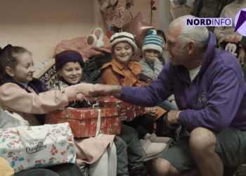 VIDEO // Cadouri pentru 1000 de copii din R. Moldova și refugiați ucraineni. Voluntarii au ajuns în raionul Rîșcani