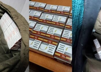 O ucraineancă a încercat pentru a doua oară să treacă frontiera cu țigări ascunse în glugă