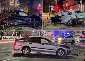 FOTO/ VIDEO // Un șofer beat cu Porsche a provocat un accident în lanț la Bălți. O fetiță de 8 ani a murit