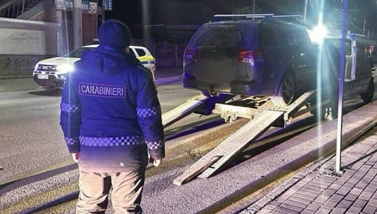 FOTO // Un șofer beat la volan, tras pe dreapta de carabinerii din Bălți