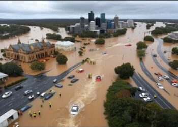 Inundații devastatoare în Australia. O persoană a murit, mii au fost evacuate