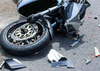Accident nocturn în Fălești. Un motociclist beat a derapat de pe traseu