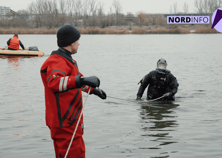 VIDEO // Căutări subacvatice la Bălți. Scafandrierii caută un bărbat de 51 de ani