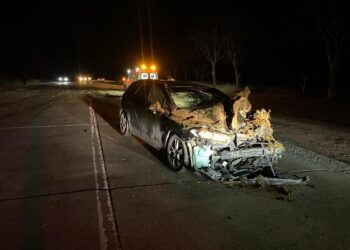FOTO // Accident în raionul Sîngerei. O mașină s-a izbit într-o căruță