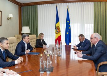 Dorin Recean a avut o întrevedere cu noul ambasador al Ucrainei în R. Moldova, Paun Rohovei