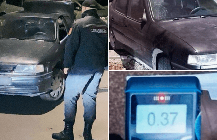 FOTO // Din cauza băuturii, nu a încăput pe drum. Un tânăr beat a ajuns pe mâna polițiștilor din Bălți