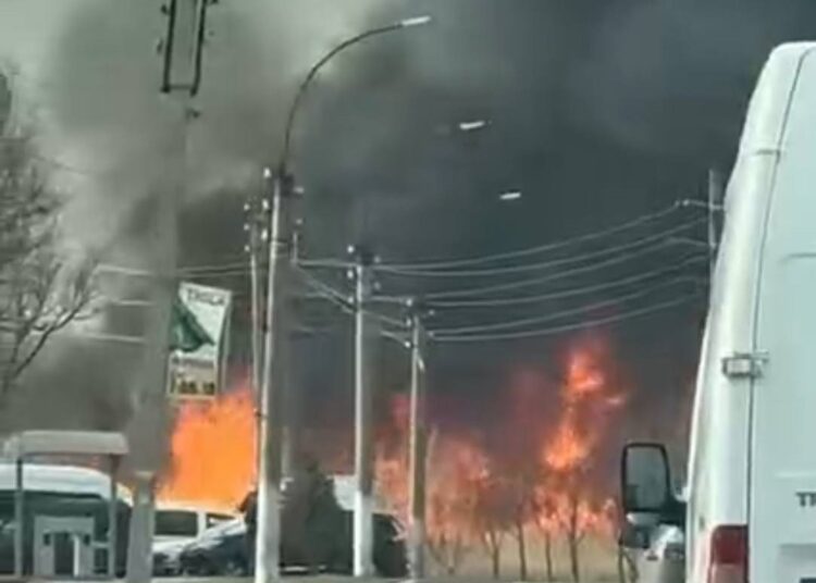 VIDEO // Incendiu puternic la Bălți