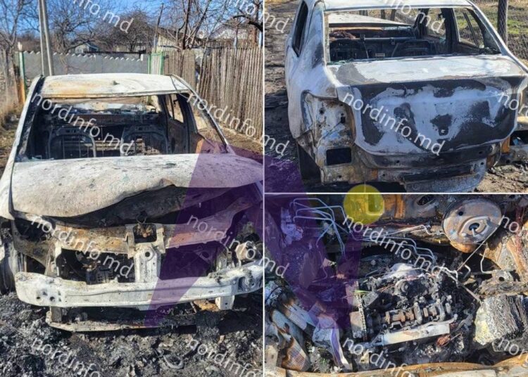 IMAGINI EXCLUSIVE // De ce ar fi ars mașina de serviciu a primăriței din Cobani