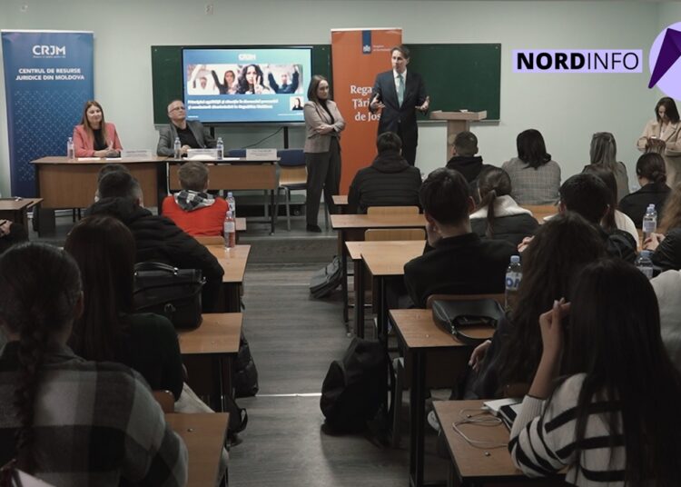 VIDEO // Viitorii juriști din Bălți au discutat despre egalitate și discriminare. Totodată, au făcut cunoștință cu Fred Duijn, Ambasadorul Olandei în Moldova