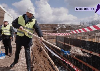 VIDEO // UE investește în sănătatea locuitorilor din raionul Edineț. A început construcția stației de tratare a apei