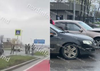VIDEO // Două accidente pe strada Decebal din Bălți