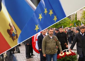 VIDEO // 9 mai – subiect de dispută. Unii bălțeni au marcat Ziua Europei, alții Ziua Victoriei, dar cu panglica interzisă