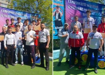 FOTO // Tinerii pugiliști din Bălți au cucerit nouă medalii la Campionatul R. Moldova între școlile și cluburile sportive